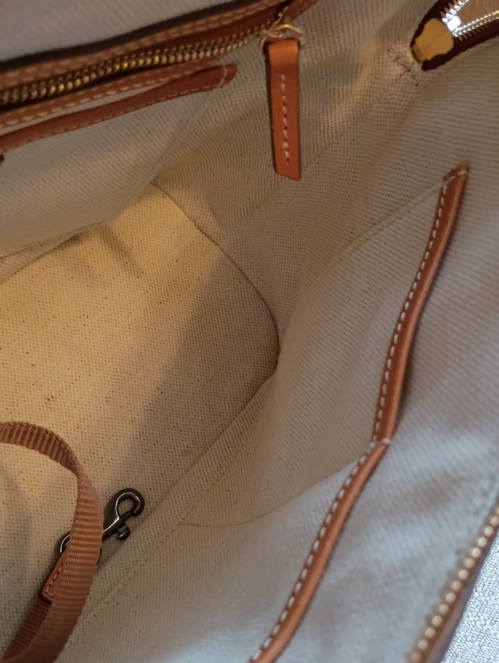 Dooney & Bourke Monogram Floral Hydrangea Zip Domed Satchel - Picture 13 of 17